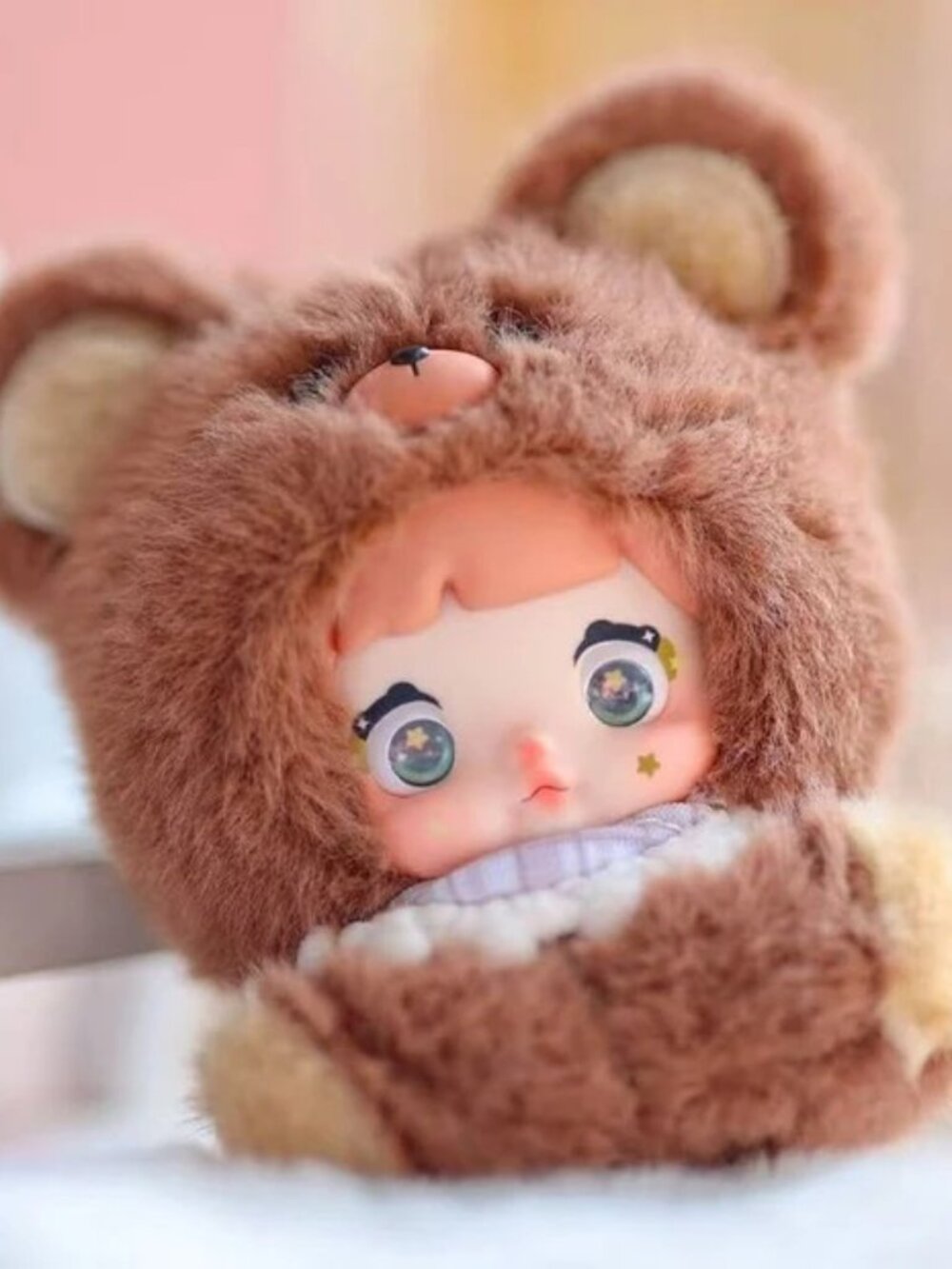 Top Toy Nommi Baby Mibao's Adoption House Series Plush Pendant - Mocha Baby